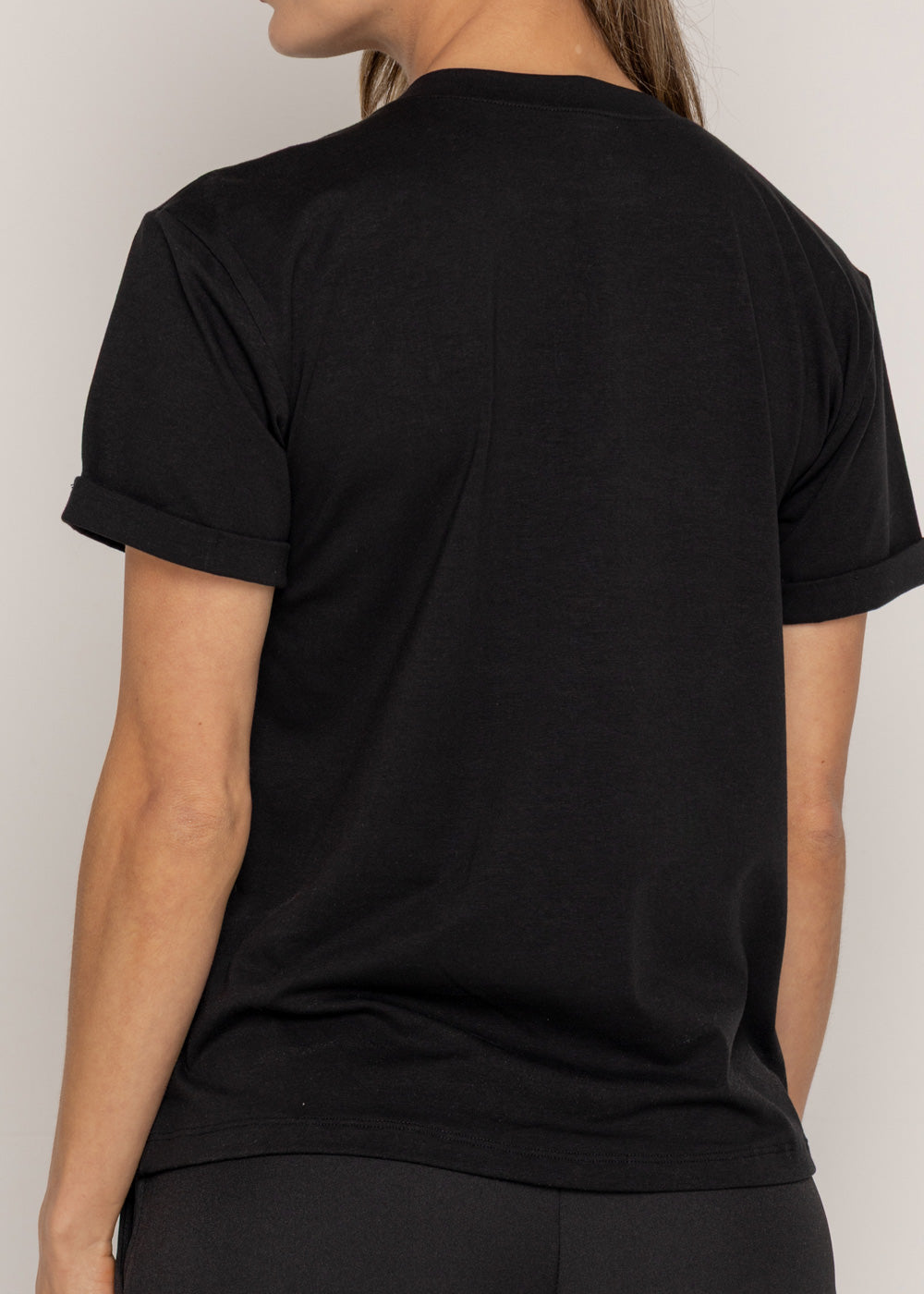 T-SHIRT LOVE MORADA DMC NEGRO ORC-001