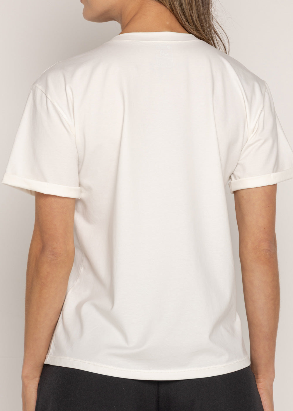 T-SHIRT LOVE MORADA DMC MARFIL ORC-001