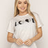 T-SHIRT LOVE NEGRO DMC GRIS ORC-001