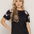 T-SHIRT LOVE ROSA DMC NEGRO ORC-001