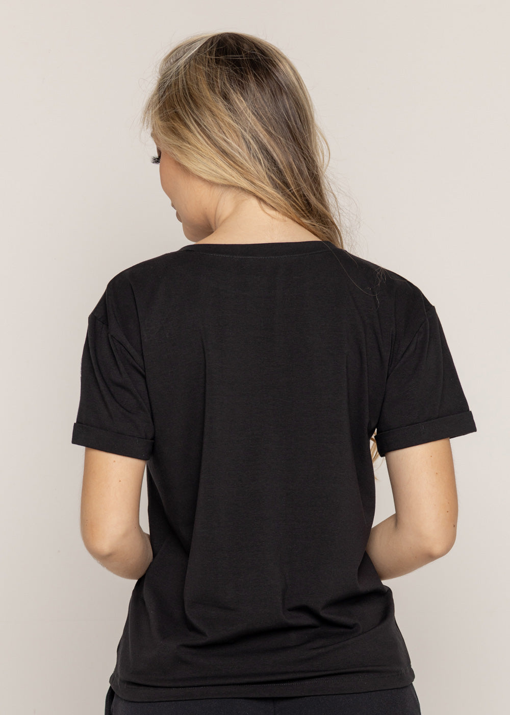 T-SHIRT LOVE ROSA DMC NEGRO ORC-001