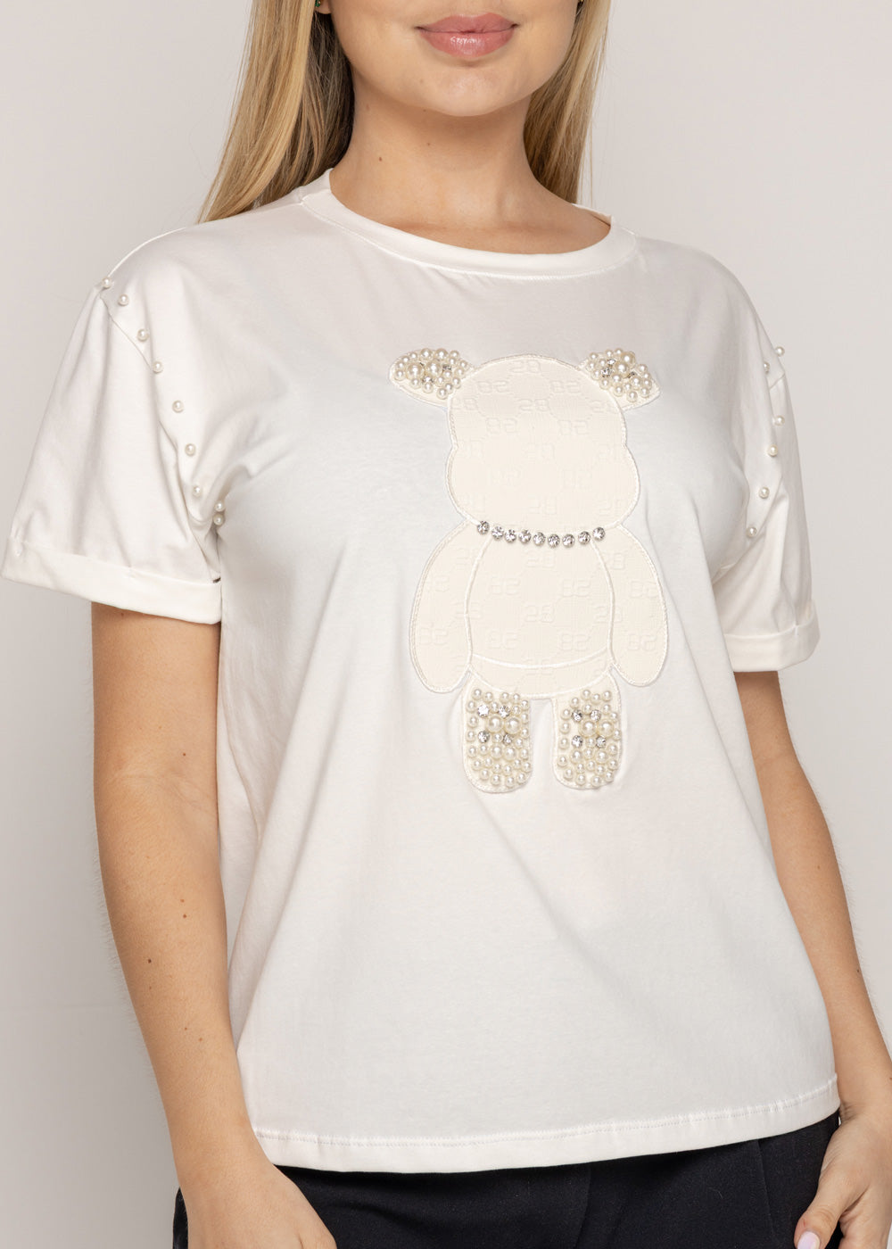 T-SHIRT OSO MARFIL DAIMOND ORC-002