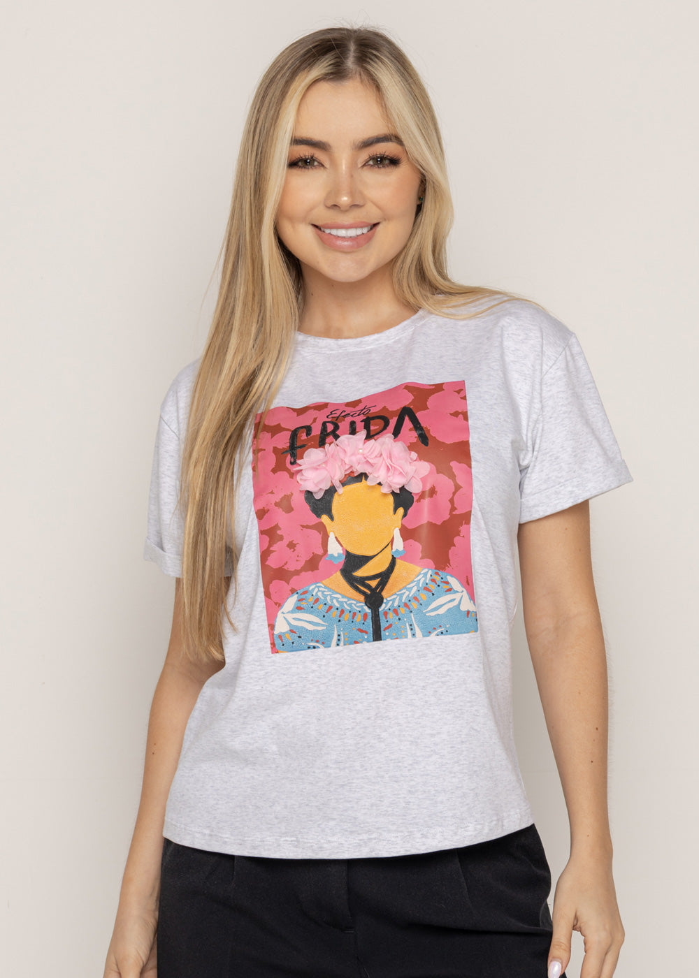 T-SHIRT FRIDA GRIS ORC-003