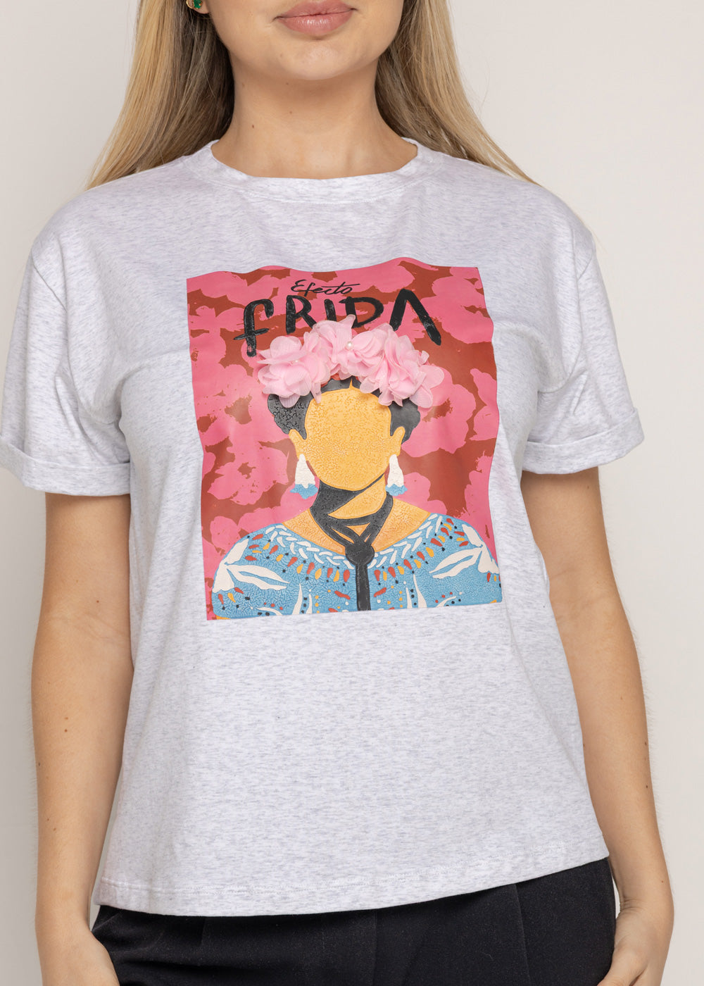 T-SHIRT FRIDA GRIS ORC-003