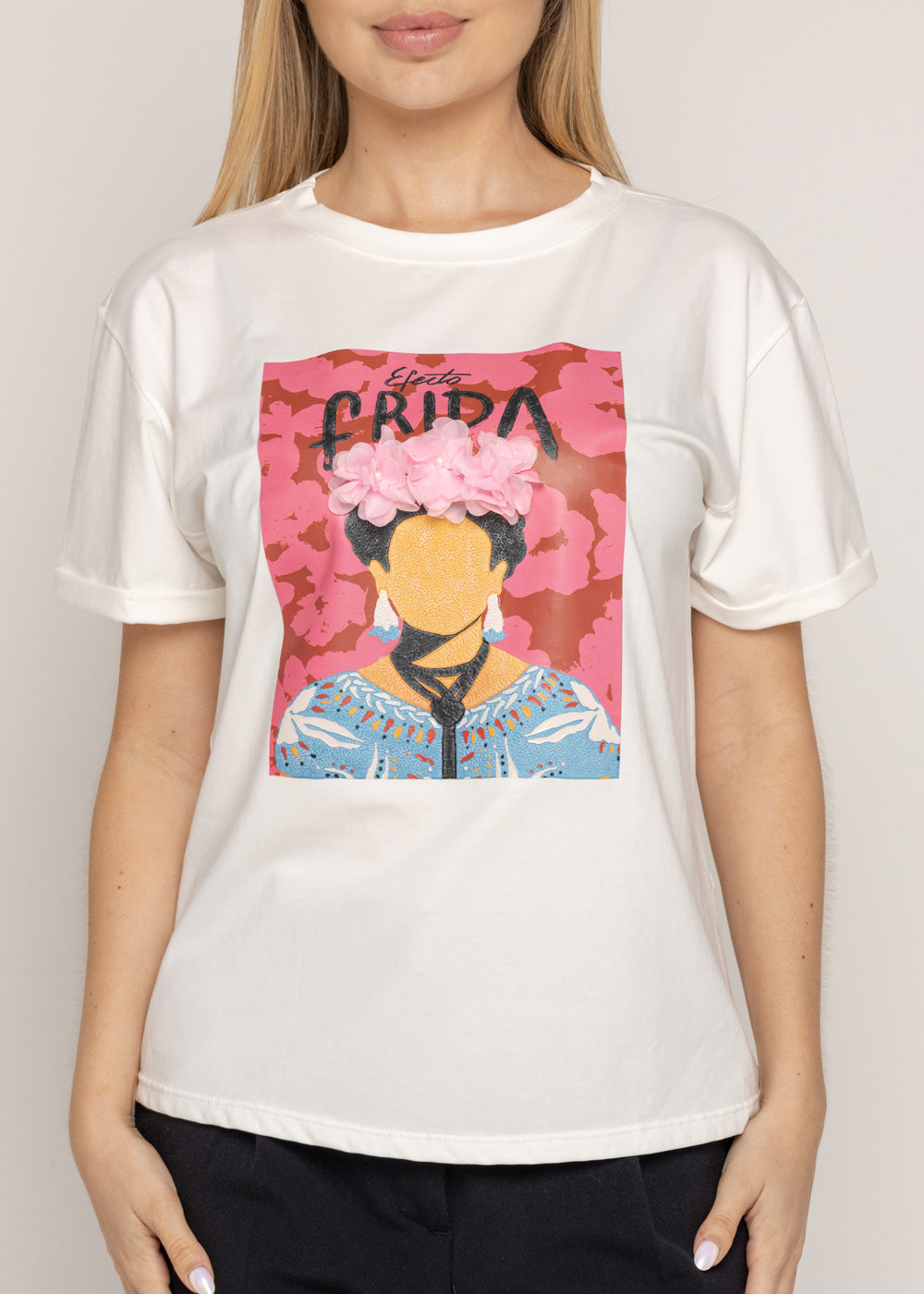 T-SHIRT FRIDA MARFIL ORC-003
