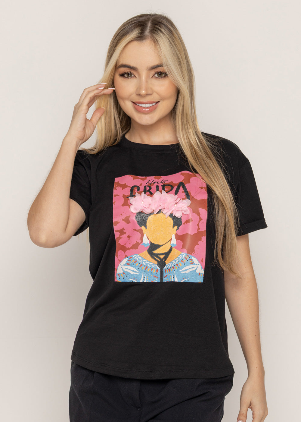 T-SHIRT FRIDA NEGRO ORC-003