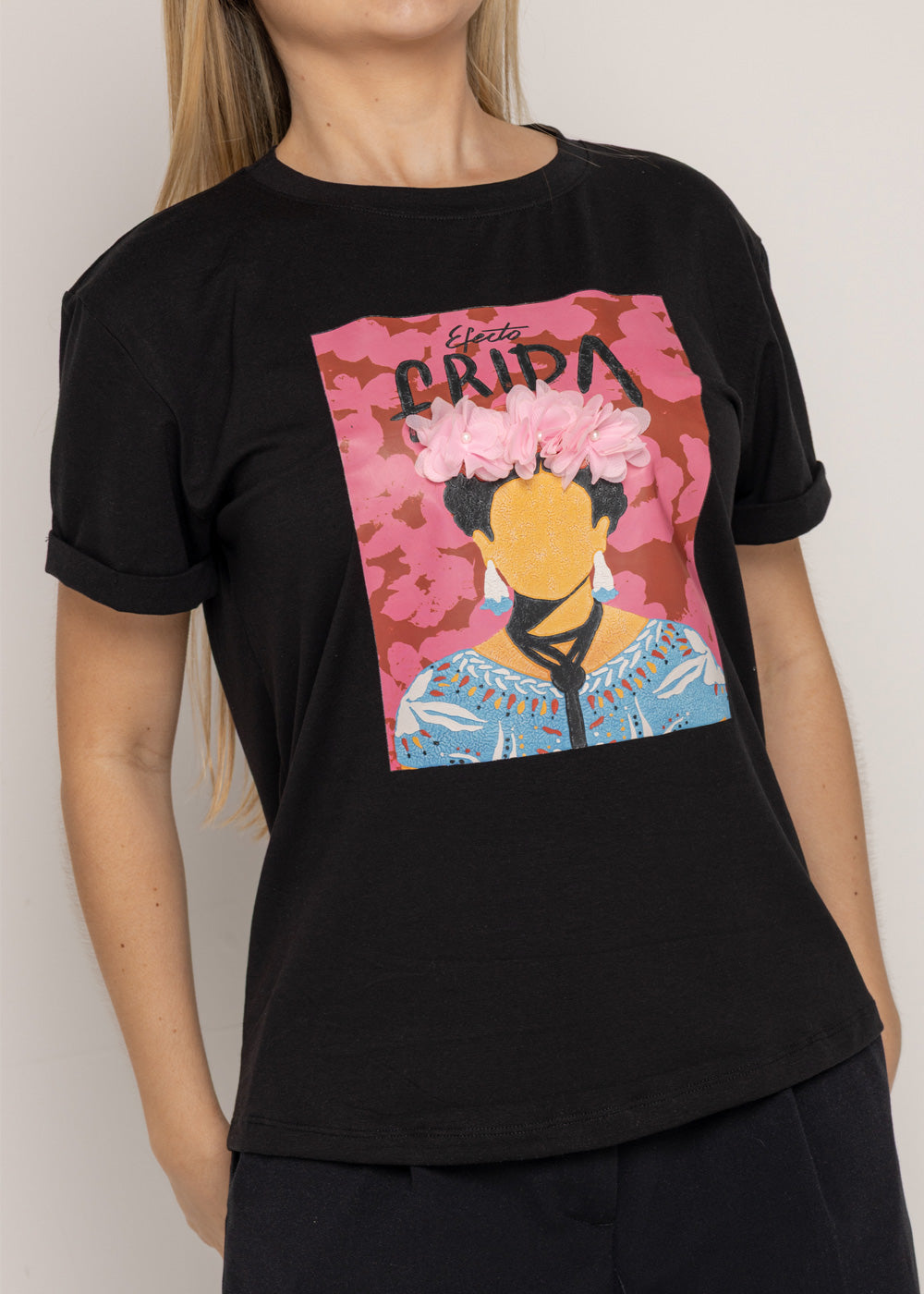 T-SHIRT FRIDA NEGRO ORC-003