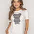 T-SHIRT OSO NEGRO GAFAS MARFIL ORC-004
