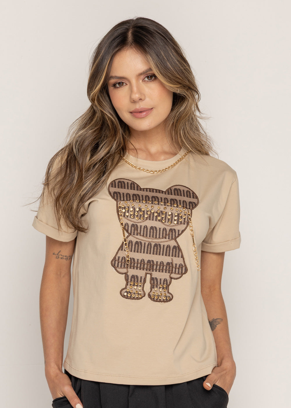 T-SHIRT OSO CAFÉ GAFAS ARENA ORC-006
