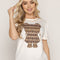 T-SHIRT OSO CAFÉ GAFAS MARFIL ORC-006
