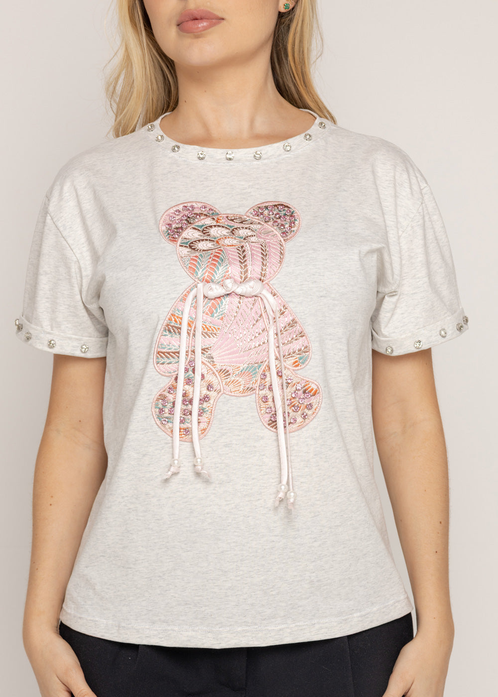 T-SHIRT OSO COLORES GRIS ORC-007