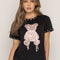T-SHIRT OSO COLORES NEGRO ORC-007