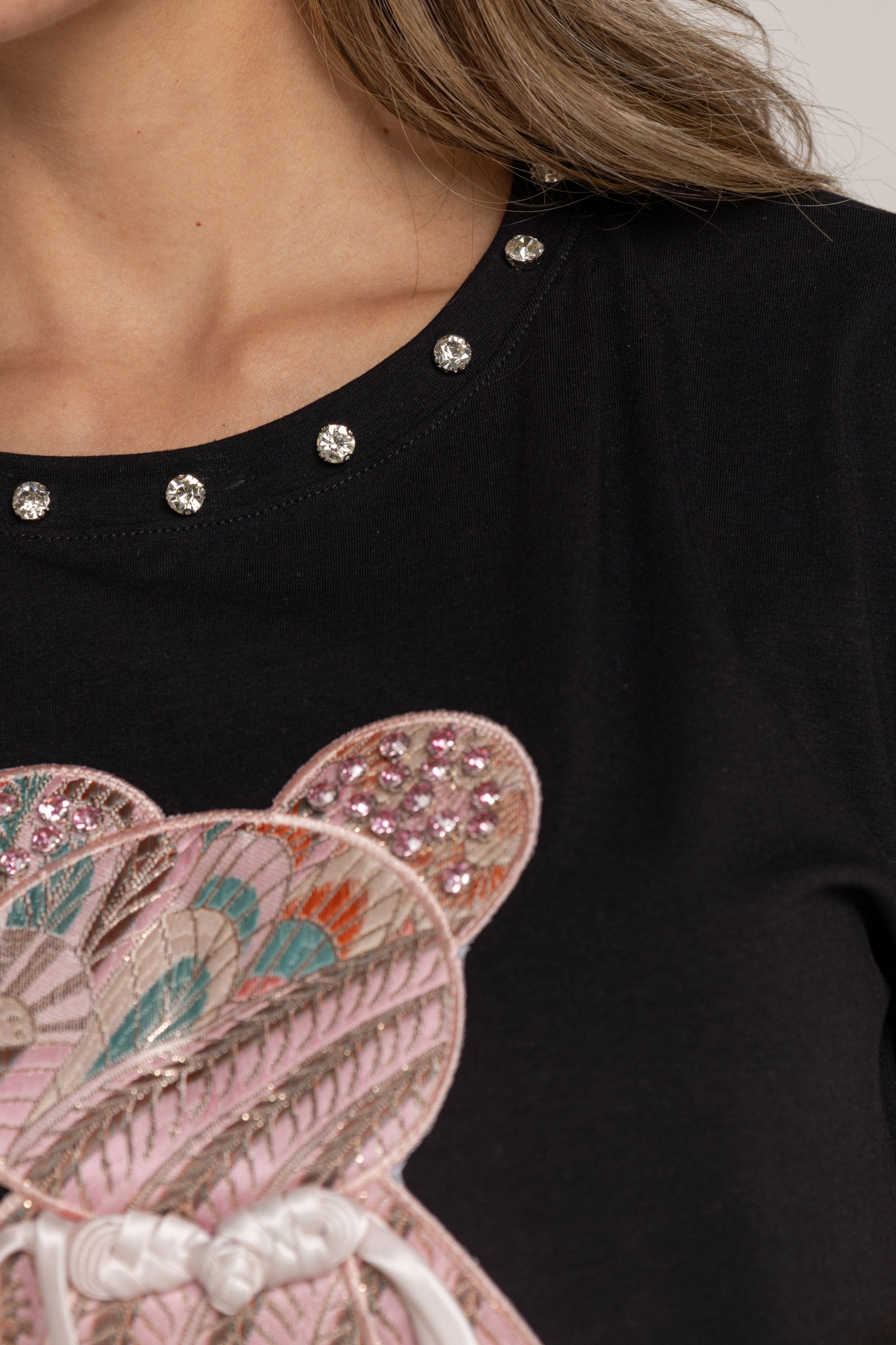 T-SHIRT OSO COLORES NEGRO ORC-007