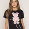 T-SHIRT OSO ROSA CRO NEGRO ORC-009
