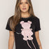 T-SHIRT OSO ROSA CRO NEGRO ORC-009