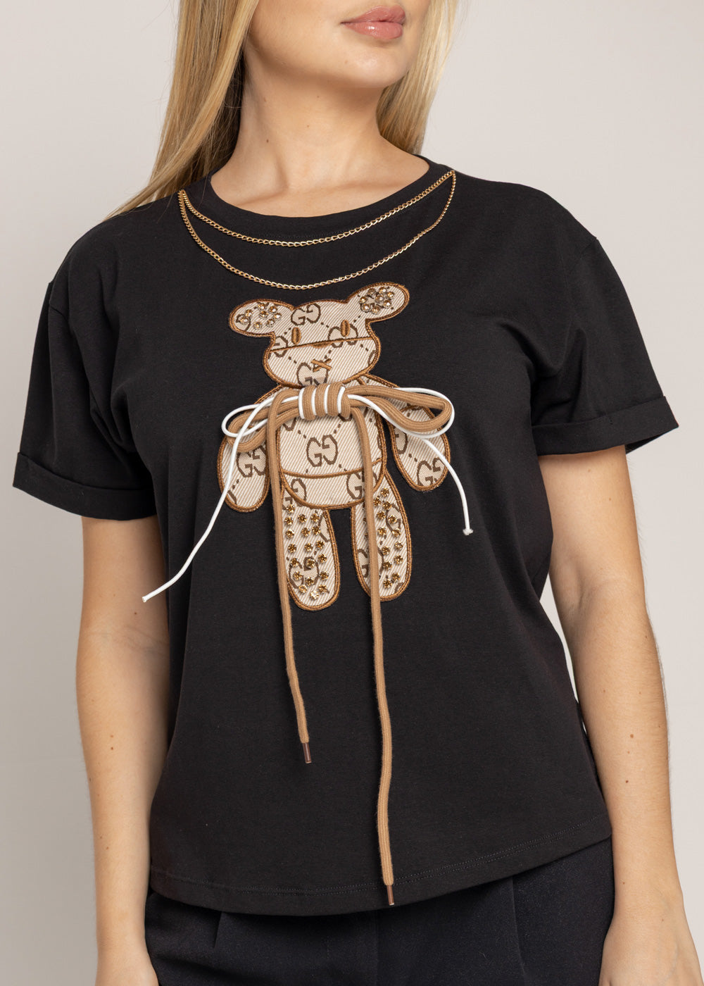 T-SHIRT OSO COFFE CRO NEGRO ORC-010