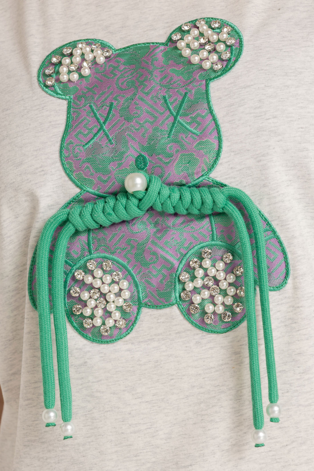 T-SHIRT OSO VERDE CRO GRIS ORC-011