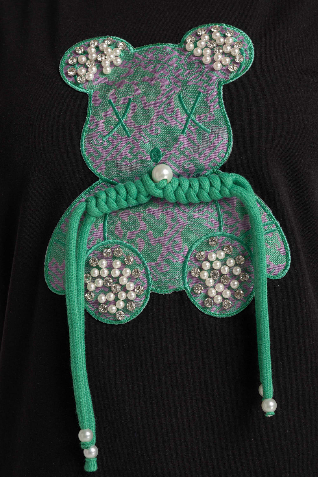 T-SHIRT OSO VERDE CRO NEGRO ORC-011