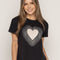 T-SHIRT CORAZON MP NEGRO ORC-013