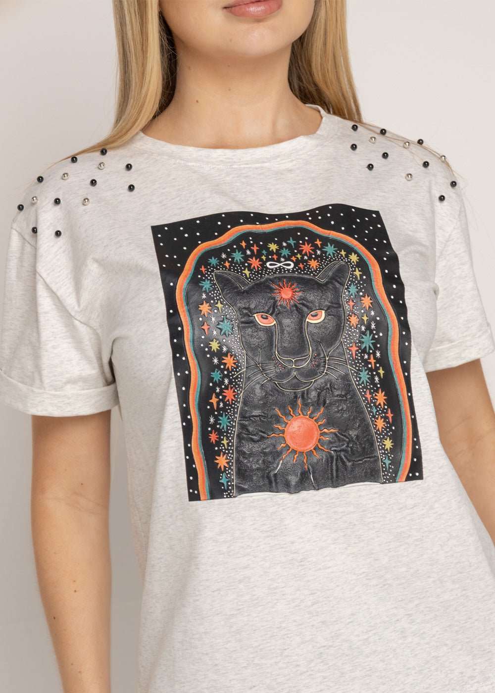 T-SHIRT TIGRE NEGRO GRIS ORC-014