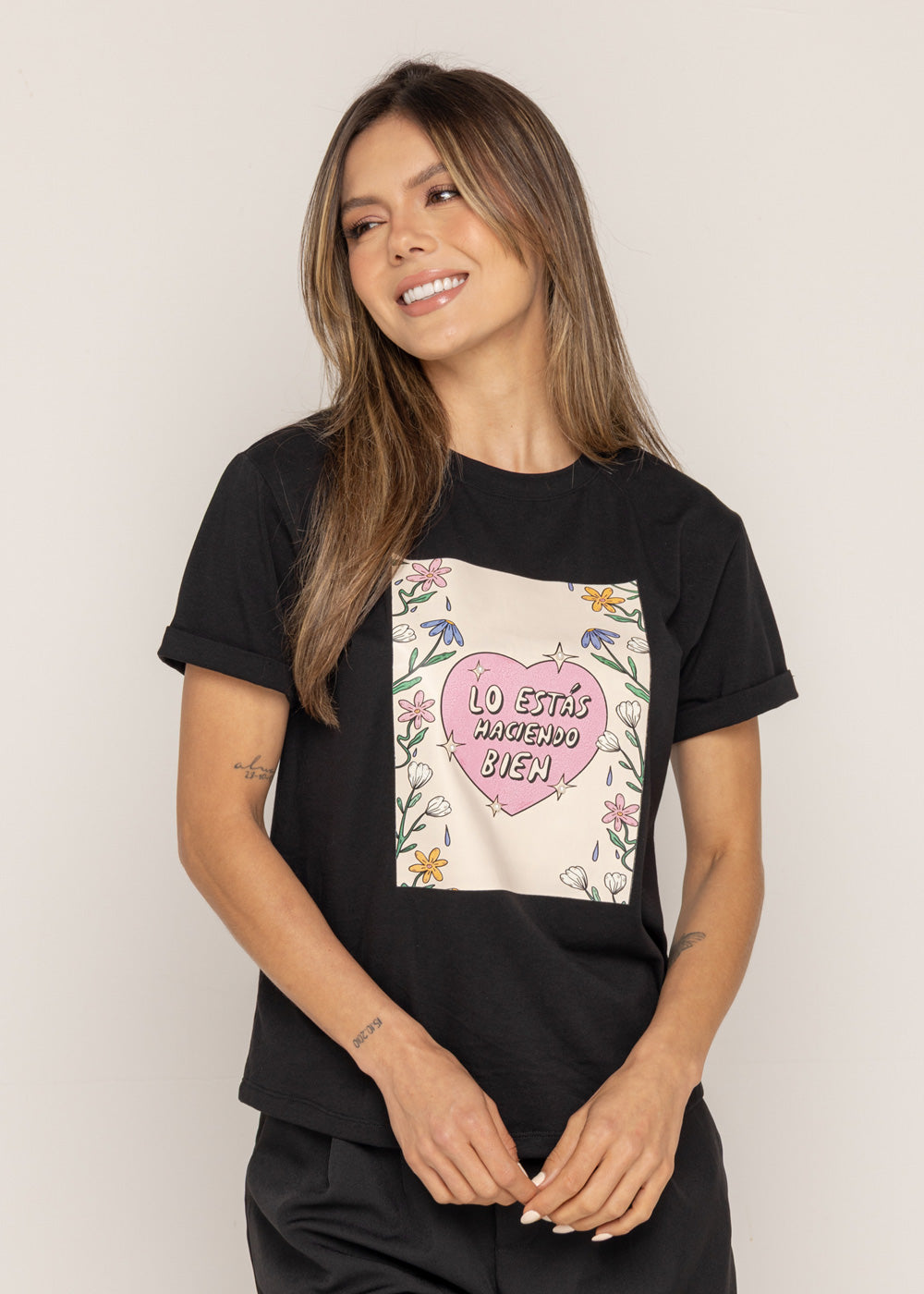 T-SHIRT LO ESTAS HACIENDO BIEN NEGRO ORC-015