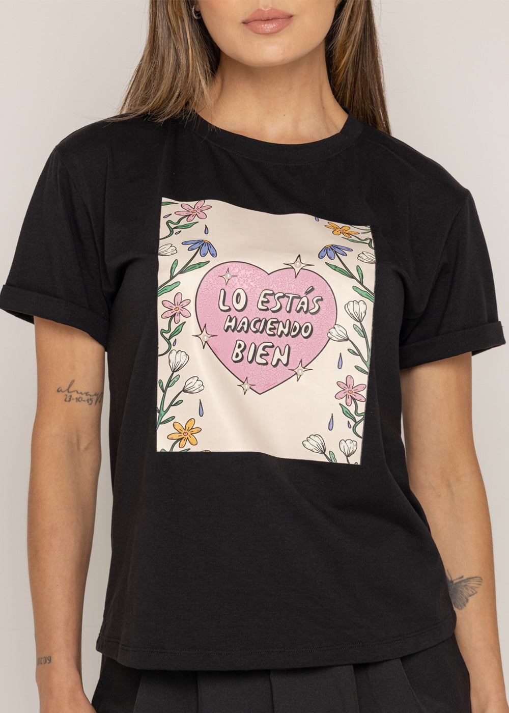 T-SHIRT LO ESTAS HACIENDO BIEN NEGRO ORC-015
