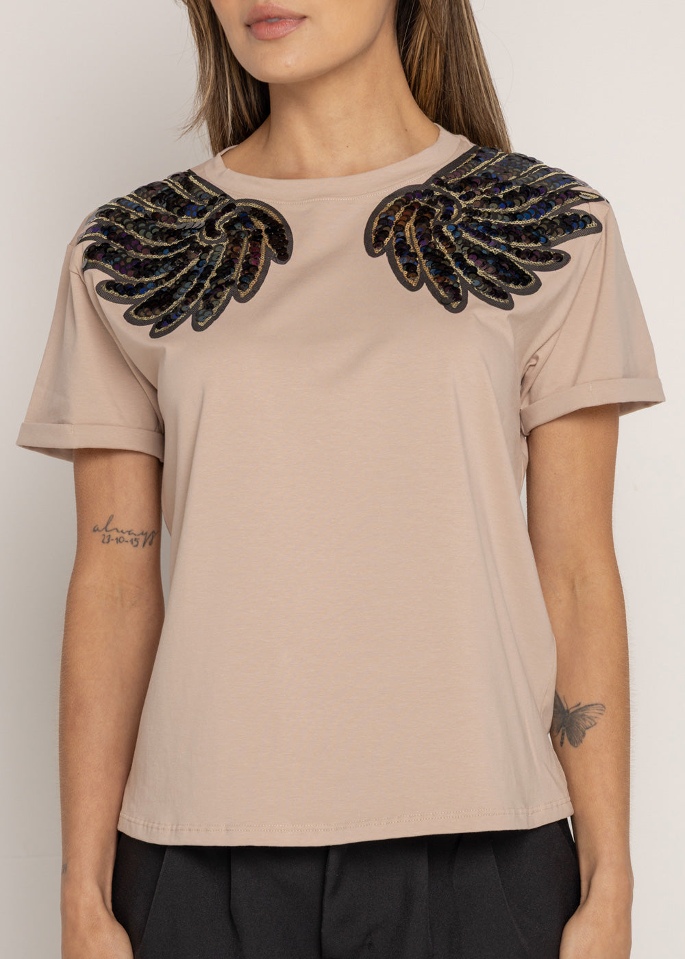 T-SHIRT ALAS MORADAS ARENA ORC-016