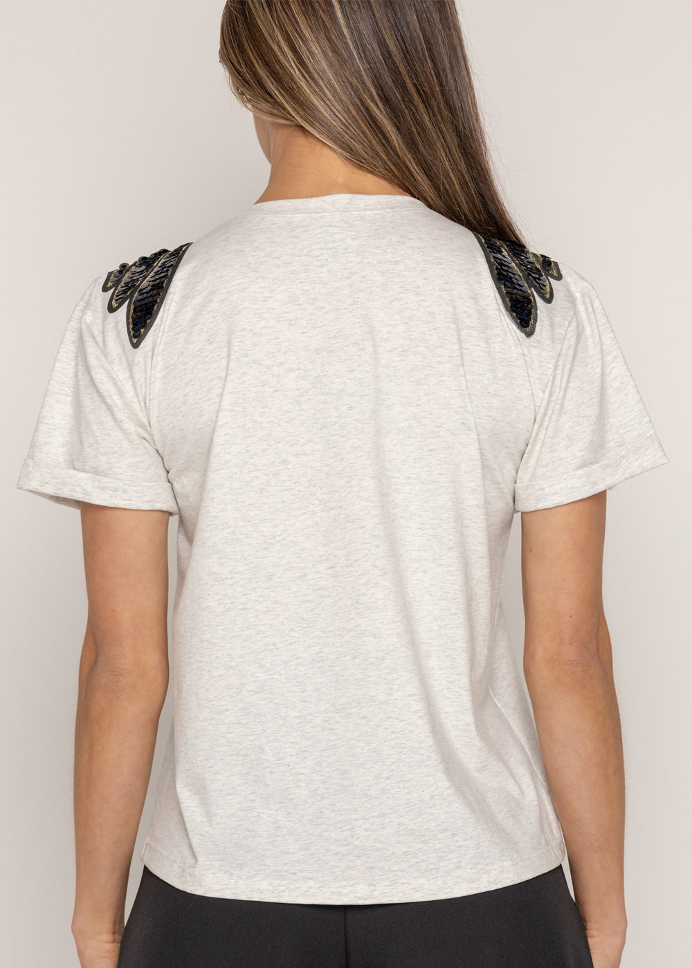 T-SHIRT ALAS MORADAS GRIS ORC-016