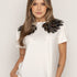 T-SHIRT ALAS MORADAS MARFIL ORC-016