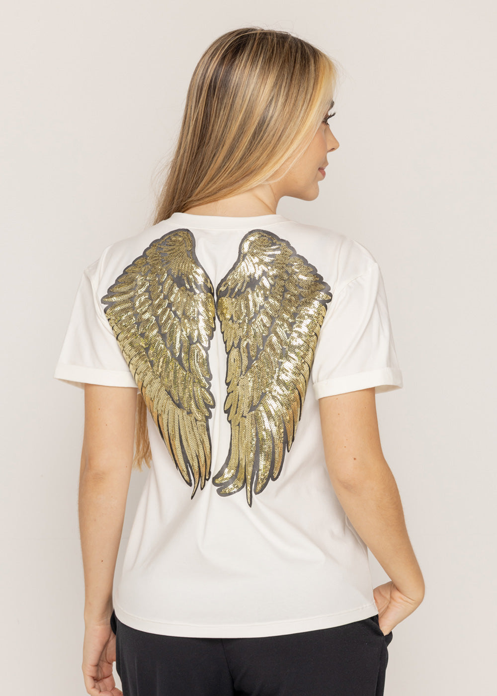 T-SHIRT ALAS ANGEL MARFIL ORC-017