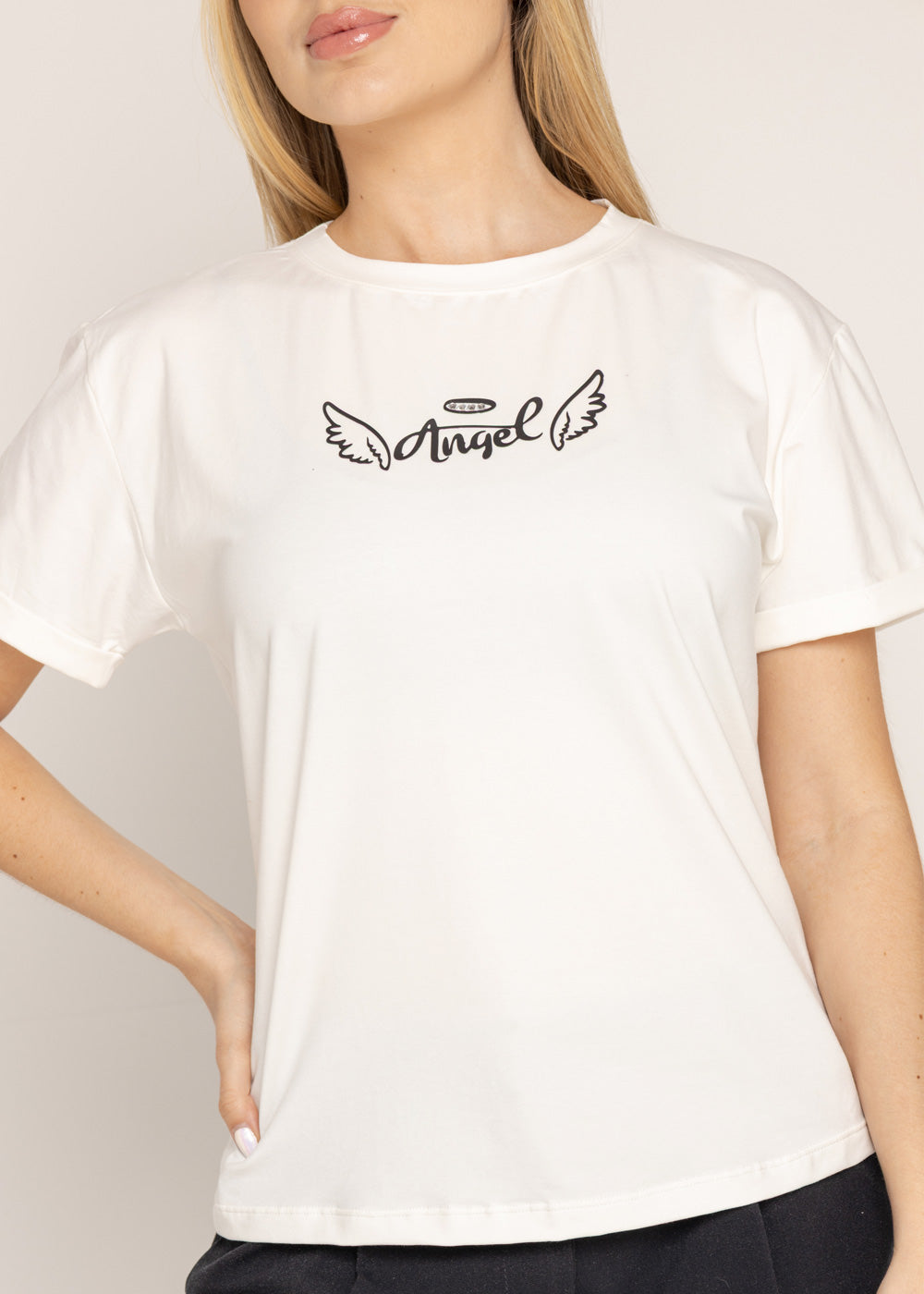 T-SHIRT ALAS ANGEL MARFIL ORC-017