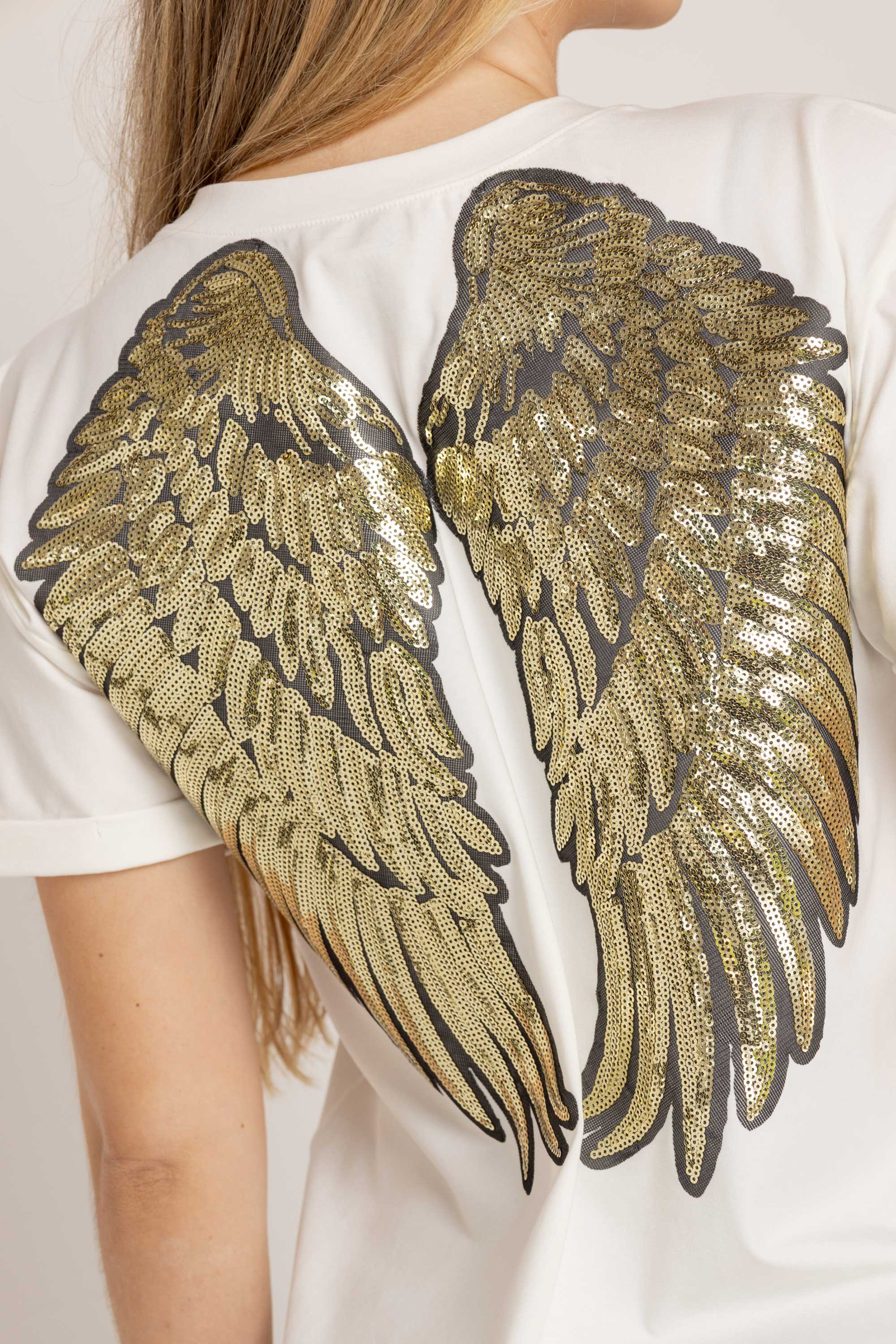 T-SHIRT ALAS ANGEL MARFIL ORC-017