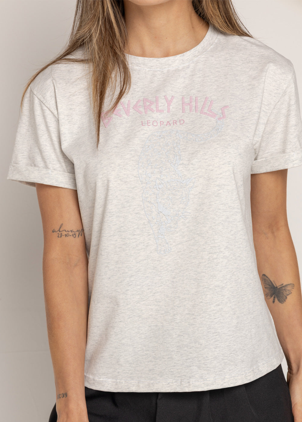T-SHIRT LEOPARDO GRIS ORC-020