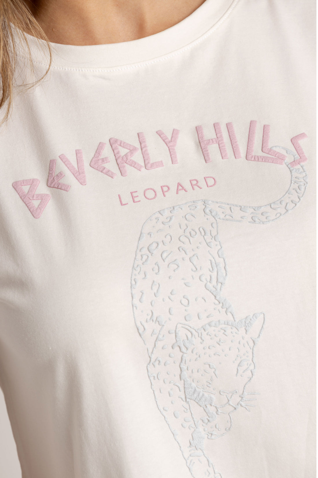 T-SHIRT LEOPARD ELITE MARFIL ORC-020