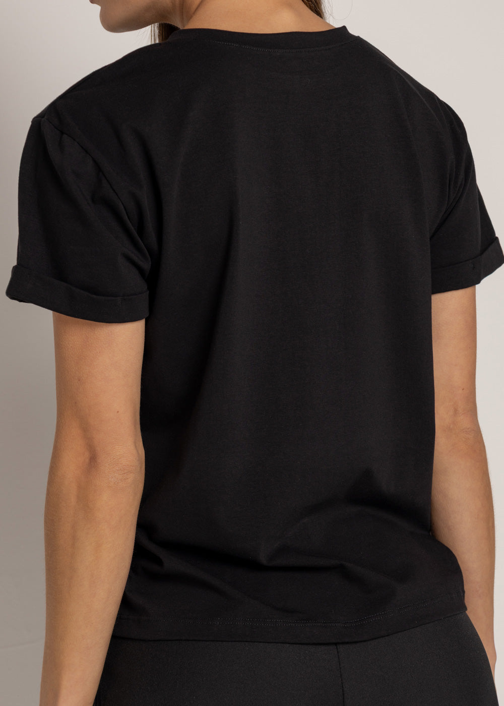 T-SHIRT LEOPARDO NEGRO ORC-020