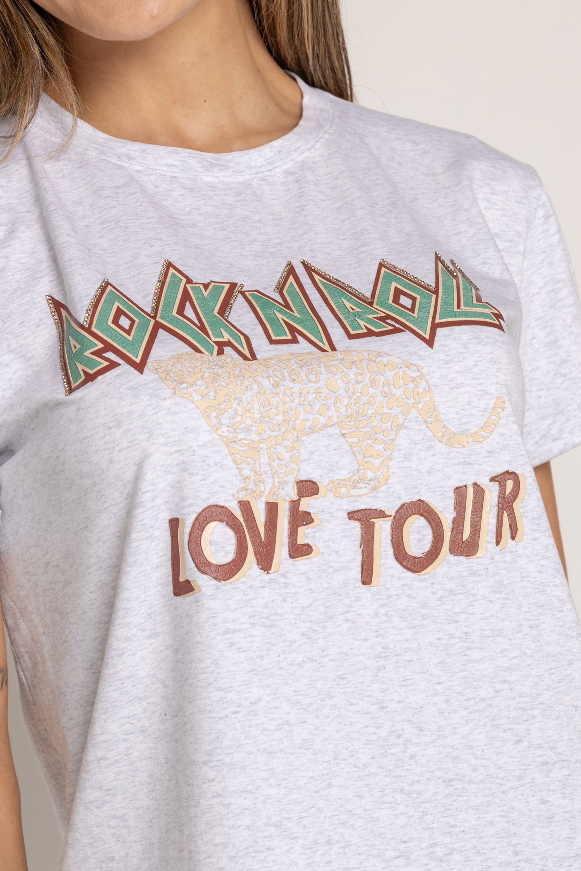 T-SHIRT TIGRE LOVE TOUR GRIS ORC-021