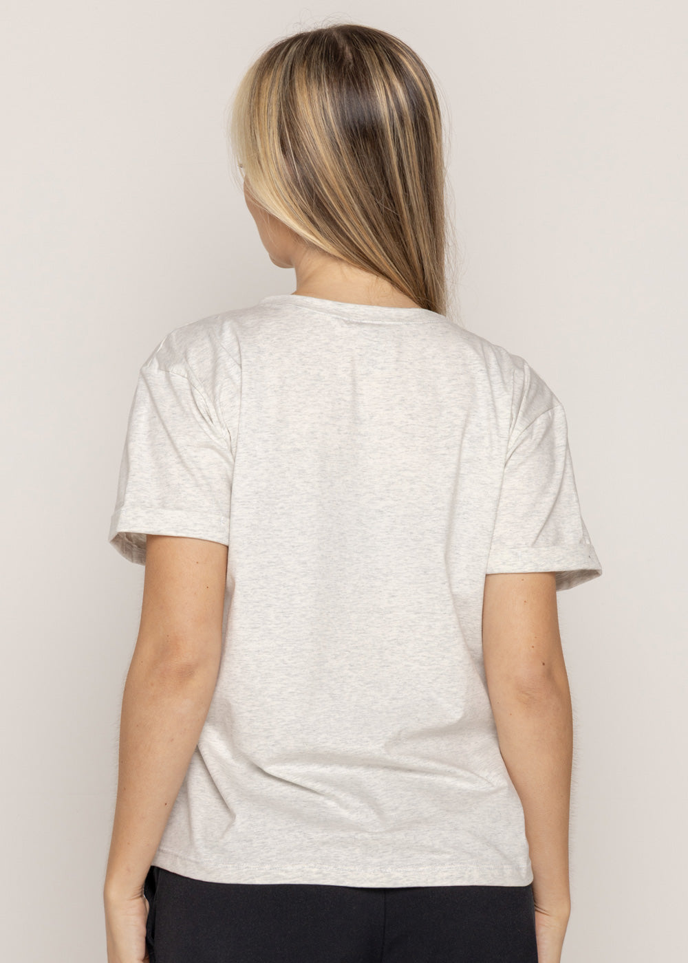 T-SHIRT FLOR CARITA GRIS ORC-022