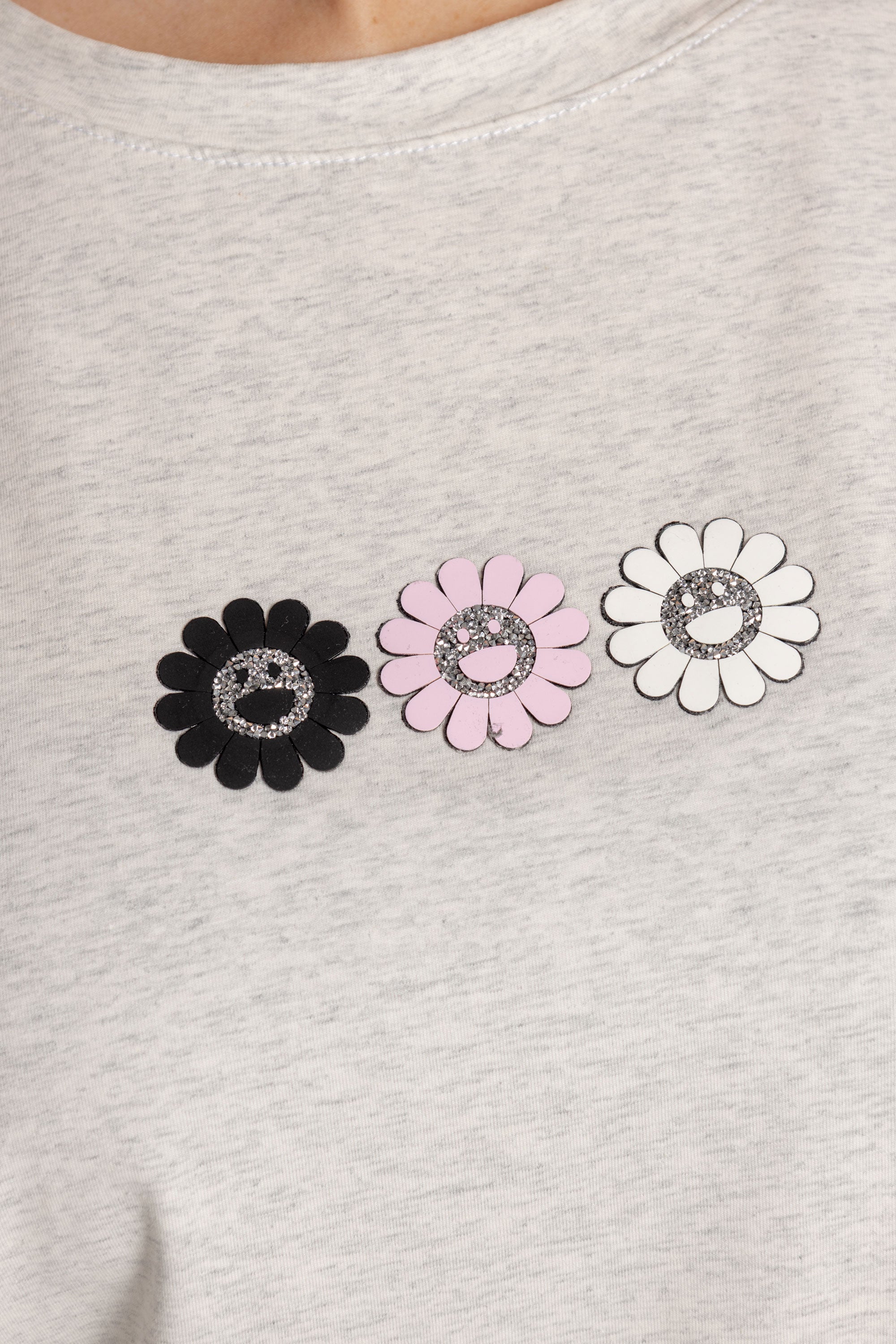T-SHIRT FLOR CARITA GRIS ORC-022