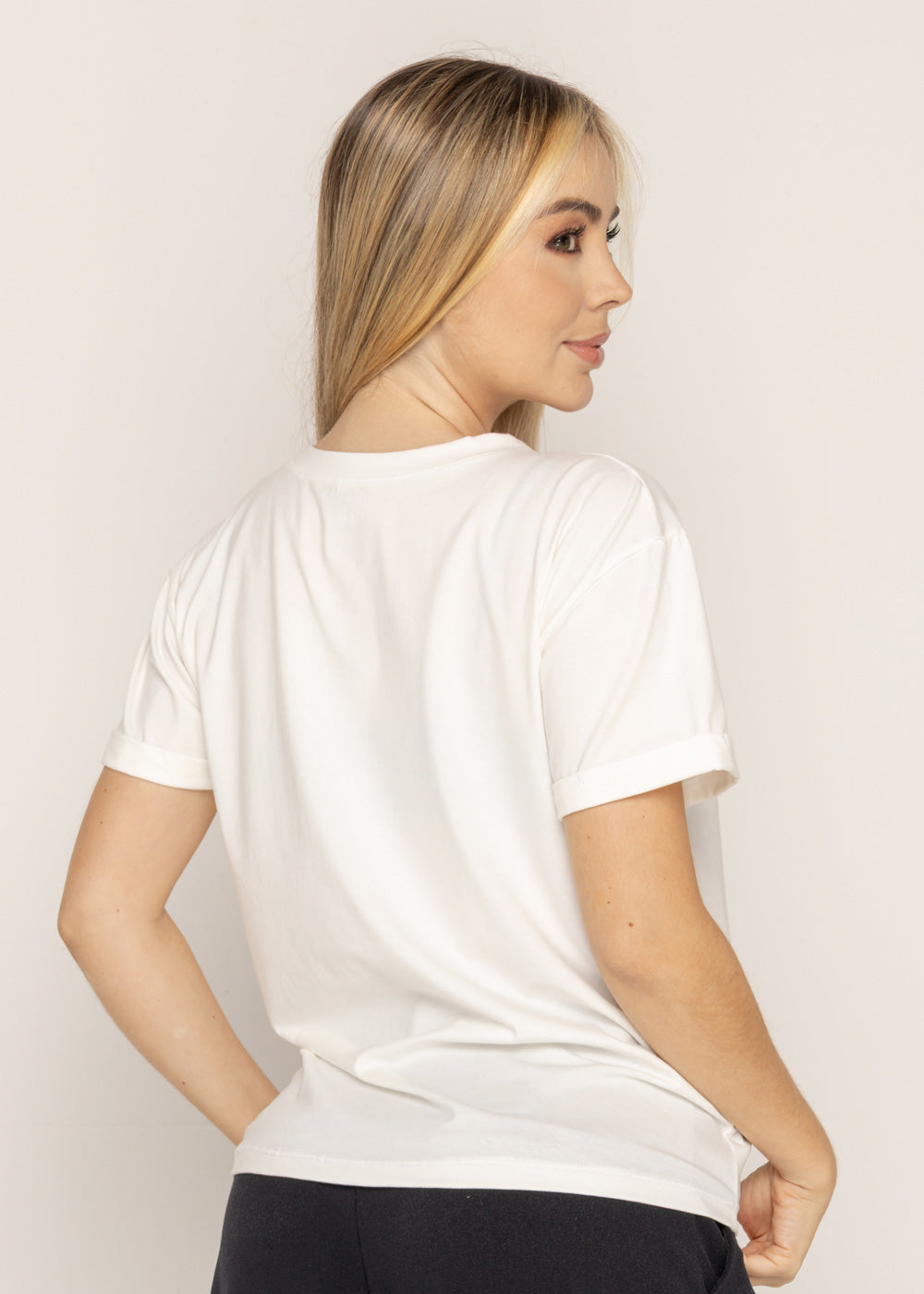 T-SHIRT CARITA COLORES MARFIL ORC-023