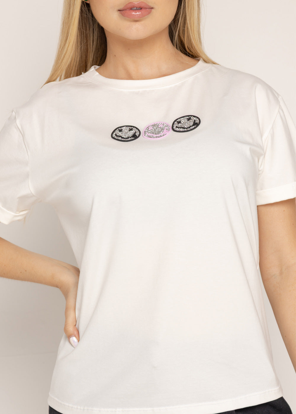 T-SHIRT CARITA COLORES MARFIL ORC-023