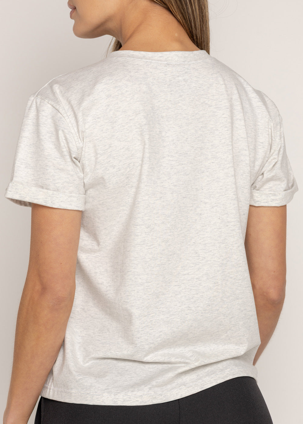 T-SHIRT HELLO NEGRO GRIS ORC-024