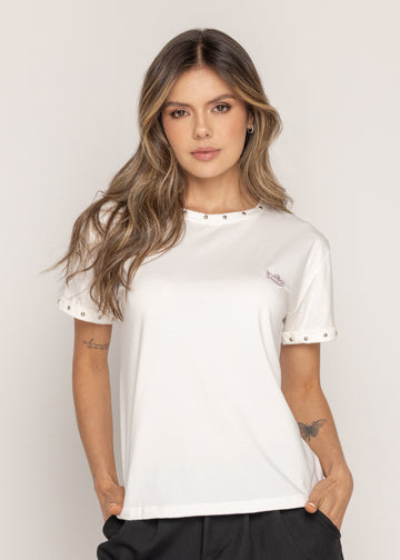 T-SHIRT AURA HELLO MARFIL ORC-024