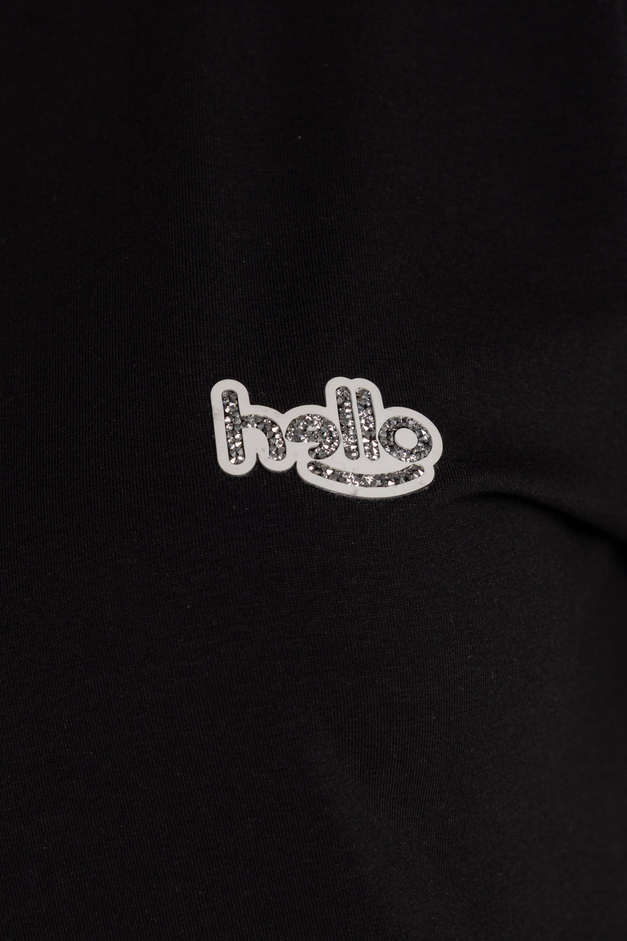 T-SHIRT HELLO BLANCO NEGRO ORC-024