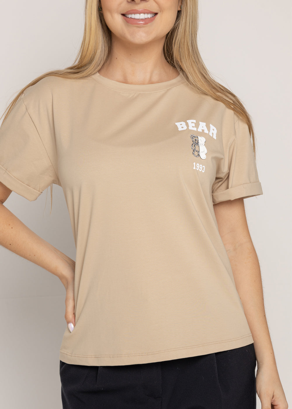 T-SHIRT BEAR BLANCO  ARENA ORC-025