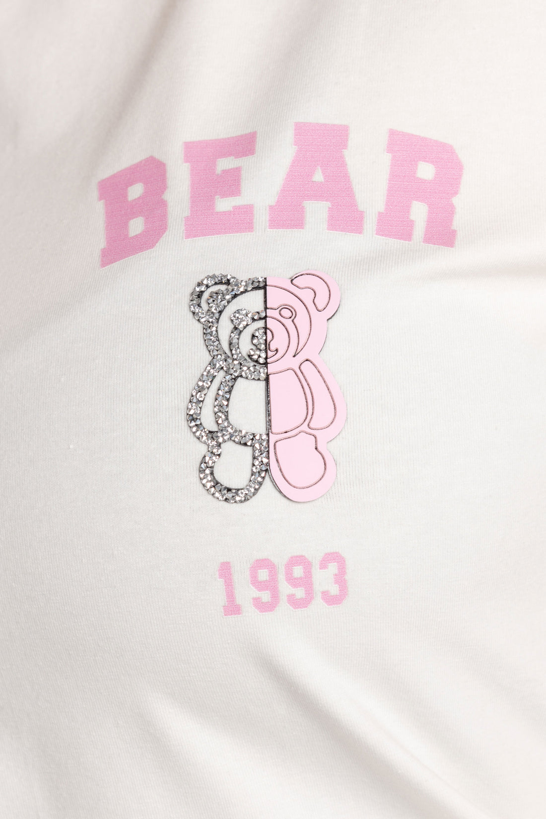 T-SHIRT BEAR ROSA MARFIL ORC-025