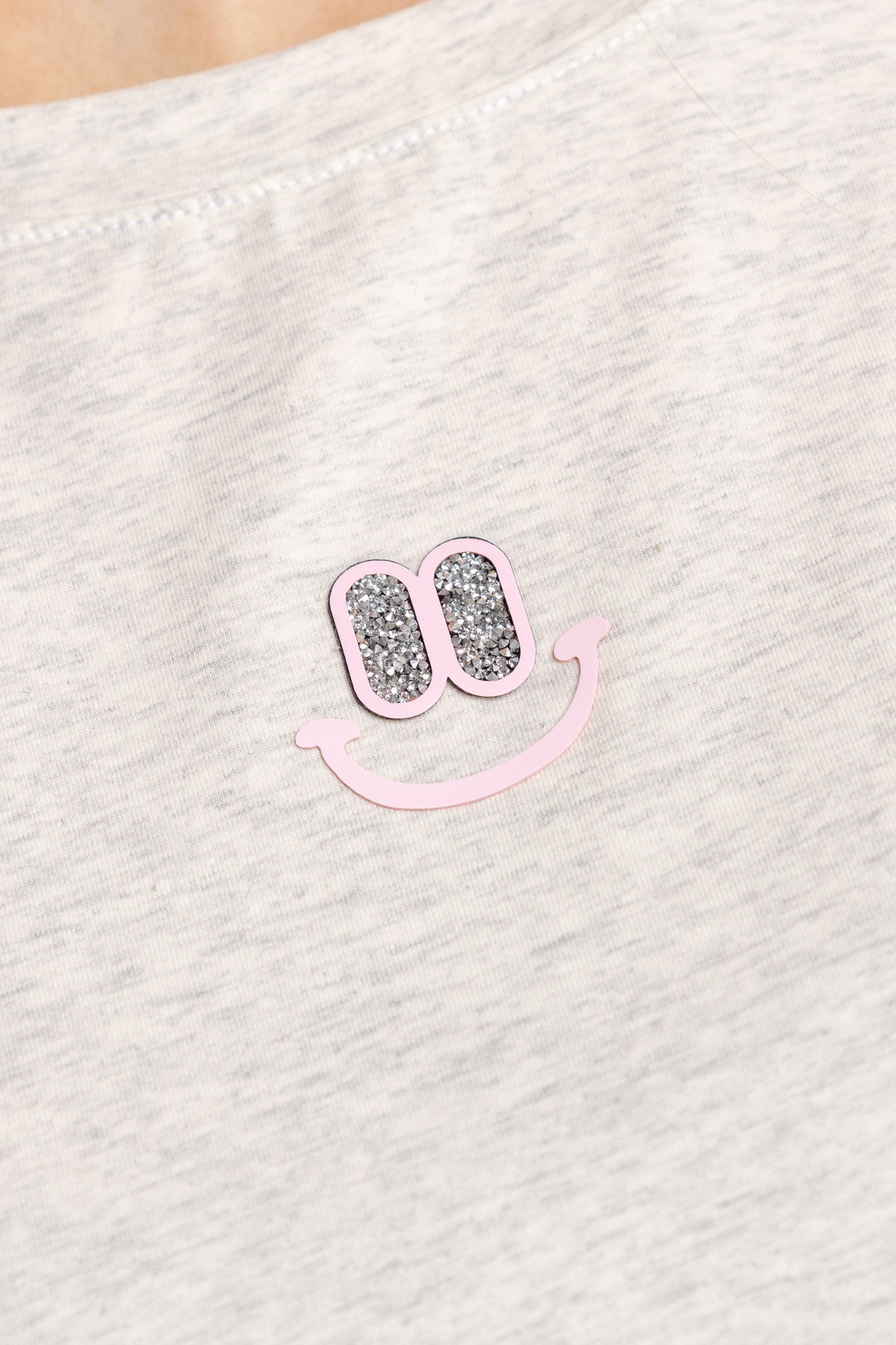 T-SHIRT SONRISA ROSA GRIS ORC-026