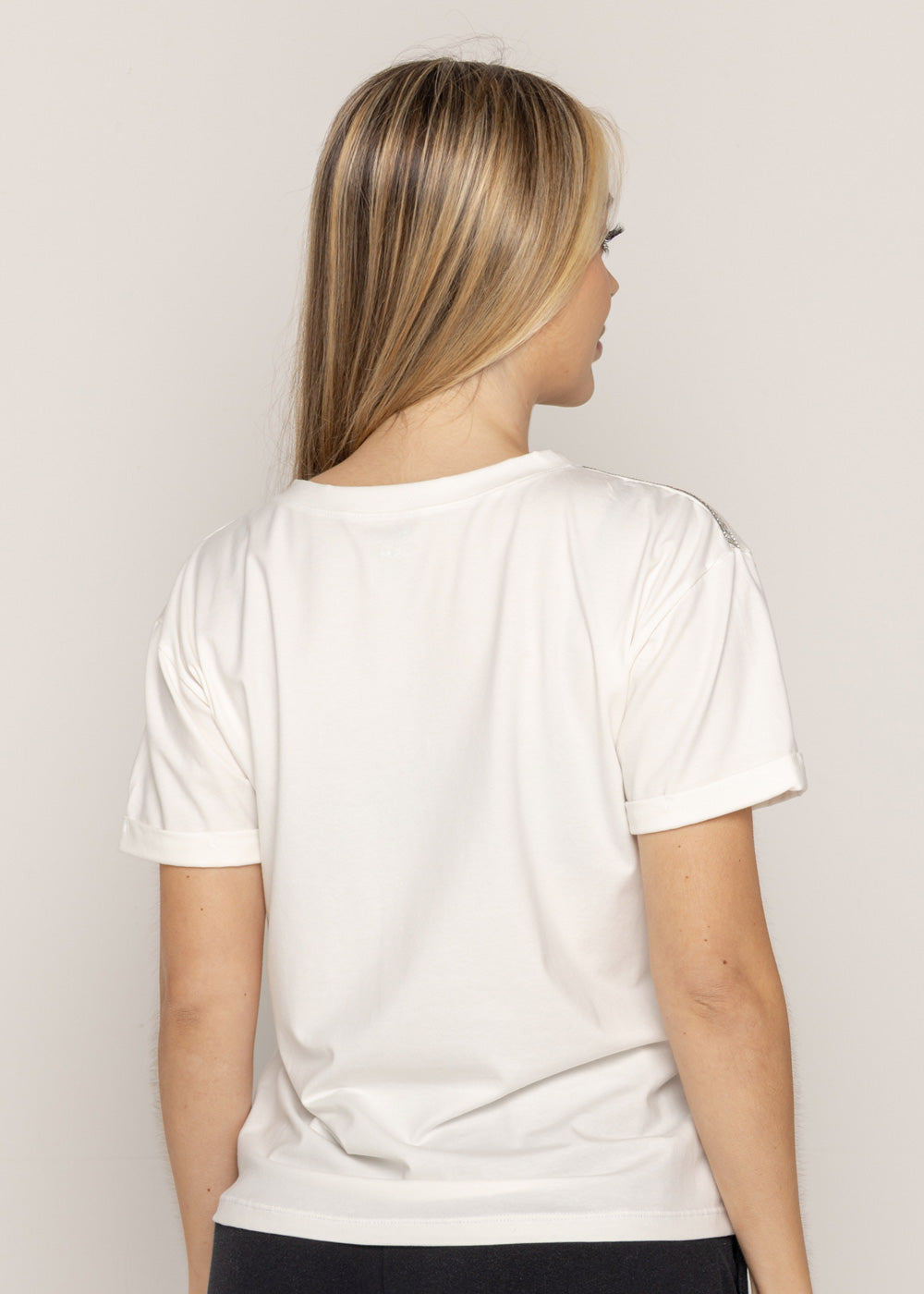 T-SHIRT SONRISA NEGRA MARFIL ORC-026