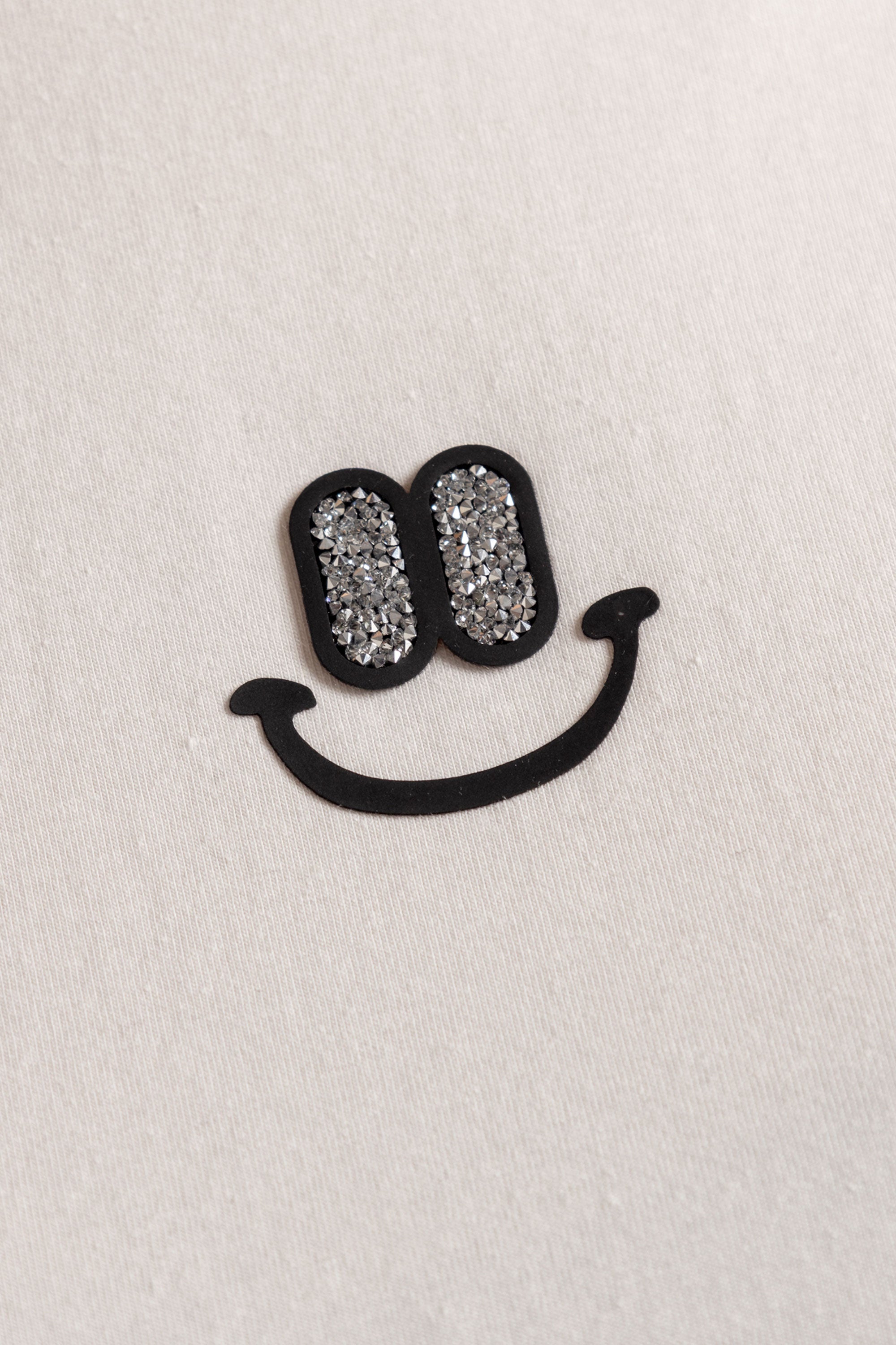 T-SHIRT SONRISA NEGRA MARFIL ORC-026