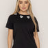 T-SHIRT CORAZON MIRELLA BLANCO NEGRO ORC-027