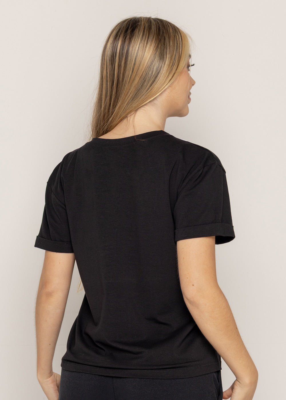 T-SHIRT CORAZON MIRELLA BLANCO NEGRO ORC-027